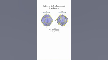 Height of Dodecahedron and Icosahedron
