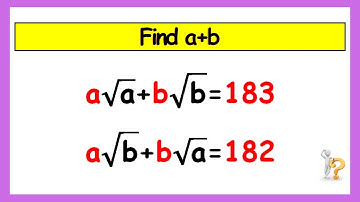 🔴Math Olympiad | Nice Algebra Math Simplification | Exponential | Find the Value Of a+b