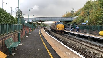 (4K) DRS class 37s 37402 & 37423 thrash though Meadowhall with Rhtt on  Grimsby town to Bridlington