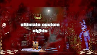 playing ultimate custom nights for the first time just to get beaten by chica 💀