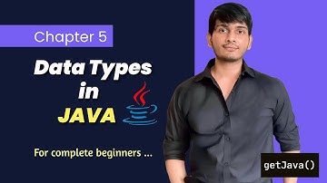 #5 Data Types in JAVA (English) | For complete beginners