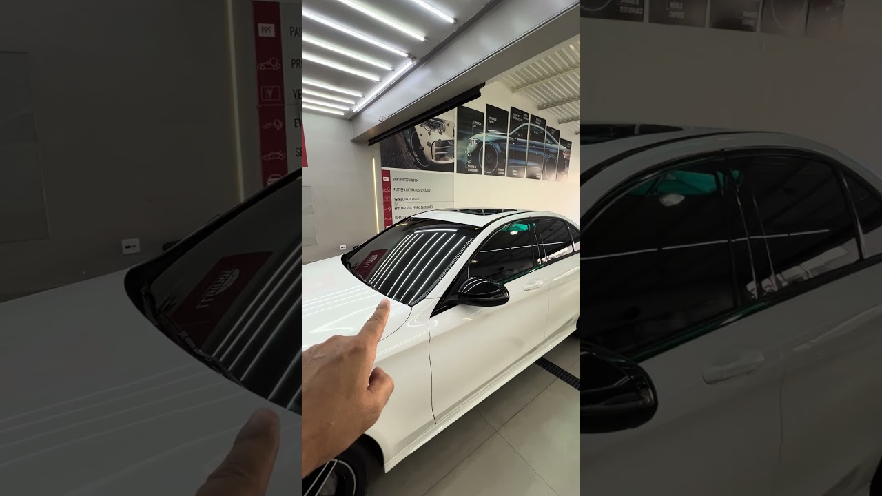 Mercedes C300 - Película Segurança + Redução Calor nano cerâmica - ArtsomAuto