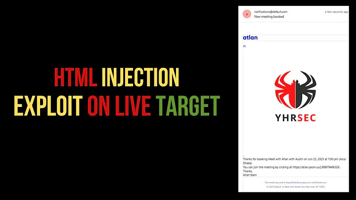 HTML Injection Vulnerability Exploit on Live Target 2025 | Bug Bounty PoC | HTML Injection Explained