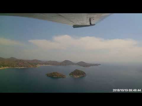 Flying Over Likoma Island Lake Malawi 