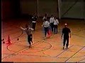 A training course in handball goalkeeper