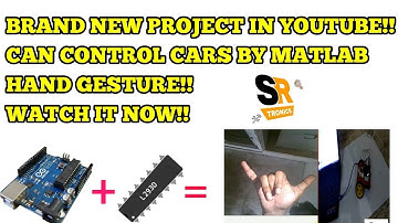 WIRELESS HAND GESTURE CONTROLLED ROBOT USING MATLAB