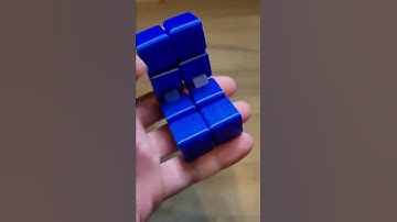 Yet Another Fidget Infinity Cube (blue)- Finished 3D print