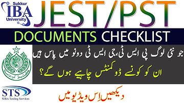 JEST/PST Documents Check List  || Passing Candidates Must Watch !