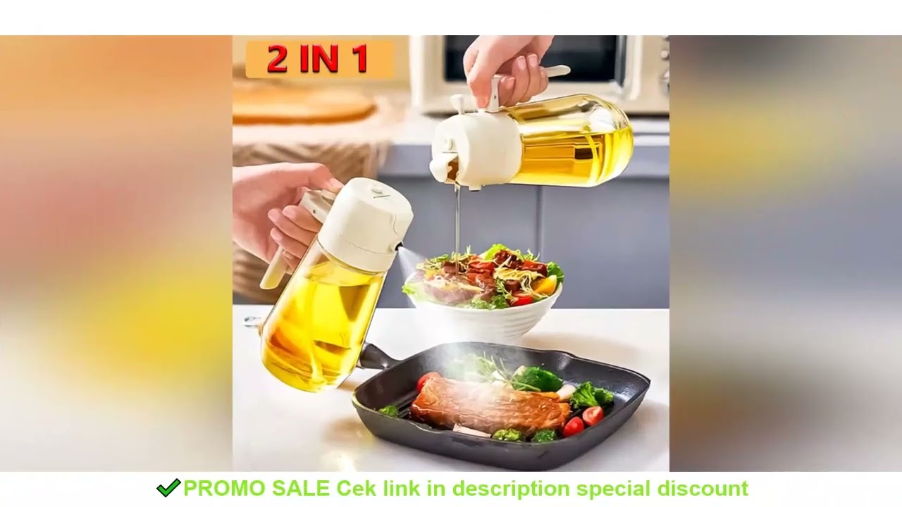 Press type glass oil Spray Oil Bottle Spray Oil Dispenser Oil Jar BBQ Kitchen Baking Roasting Picnic