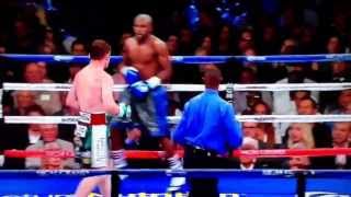 Canelo Alvarez punches the ropes (Wild Miss!!!) MUST WATCH!!!