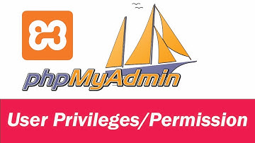 phpMyAdmin of Xamp - Assign privileges/permission to user in detail