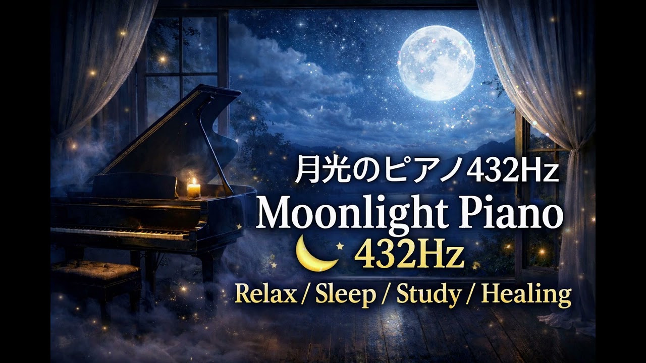 3分で眠くなる 432Hz Moonlight Piano Deep Sleep Music REL
