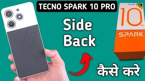 Tecno Spark 10 Pro side back kaise kare, how to set Gesture navigation in tecno, using side back ges