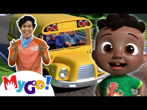 Wheels On The Bus | Mygo! Sign Language For Kids | Cocomelon - Nursery Rhymes | Asl