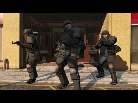 Grand Theft Auto San Andreas პოლიცია მილიცია :D გავაგიჟეთ