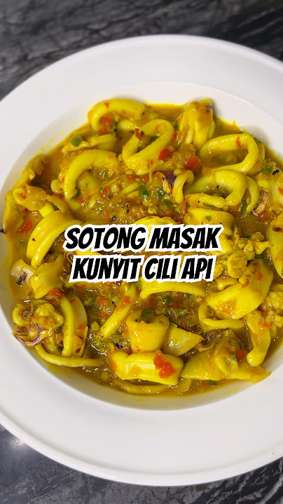 Sotong masak kunyit cili api #masakapahariini