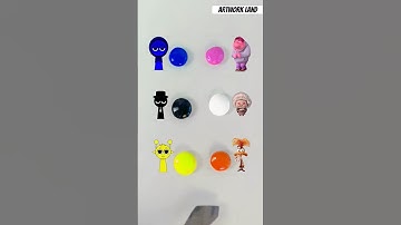 Sprunki vs Inside out2  #colormixing  #satisfyingart #insideout #insideout2 #sprunki #shorts #short