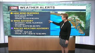 Snow and rain over the weekend for Alaska