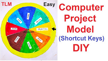 Computer Project Working Model - Computer Keyboard Shortcut keys | DIY pandit