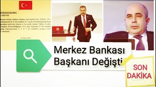 Yine Merkez Bankası Başkanı Değişti Yerine Gelen 26Ncı Dönem Akp Millet Vekili Kavcıoğlu Kimdir?