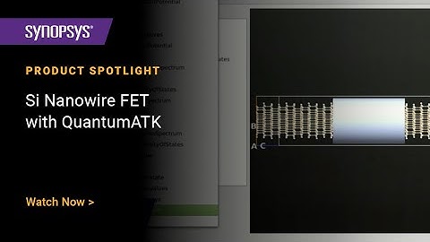 Silicon nanowire field-effect transistor with QuantumATK NanoLab