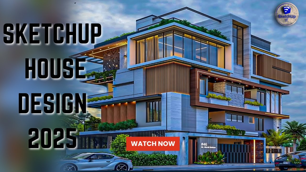 SketchUp House Tutorial for Beginners 2025 - YouTube