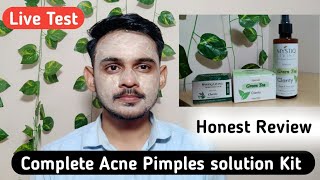 Mystiq Living Acne Kit For Acne, Pimples, Dark Spots, Open Pores, Skin Whitening, Acne Scar