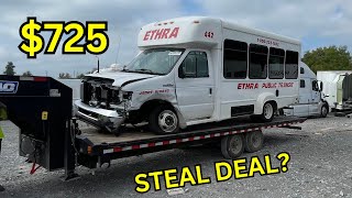 WE WON A REALLY CHEAP WRECKED SHORT BUS