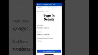Compass   Add Attendance Note