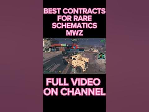 BEST CONTRACTS TO UNLOCK RARE SCHEMATICS MWZ. #mw3 #callofduty #mwz #
