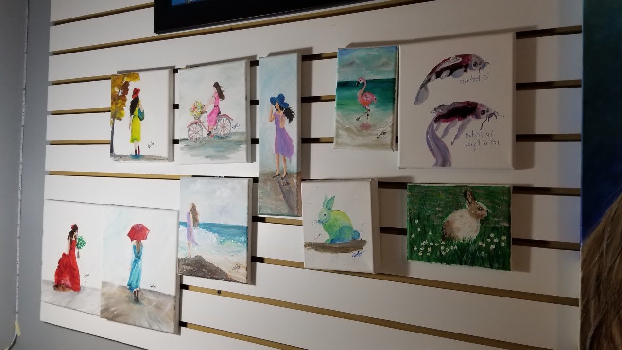 hanging my artwork | board panel to display artwork | hanging painting