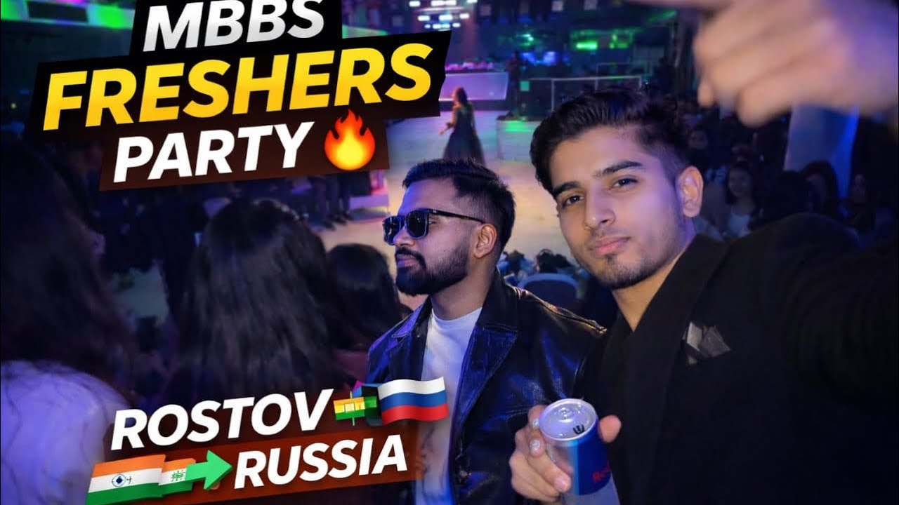 Rostov State Medical University Freshers Party 2025 | MBBS Life in Russia 🇷🇺🔥