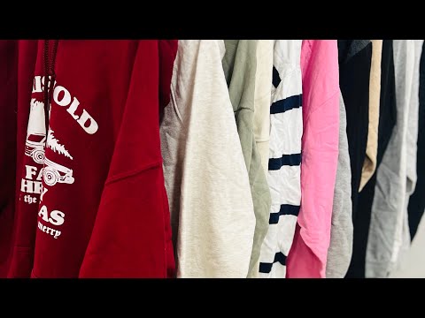 Світшоти секонд-хенд мікс 1+2 сорт від 8 кг, видео 3