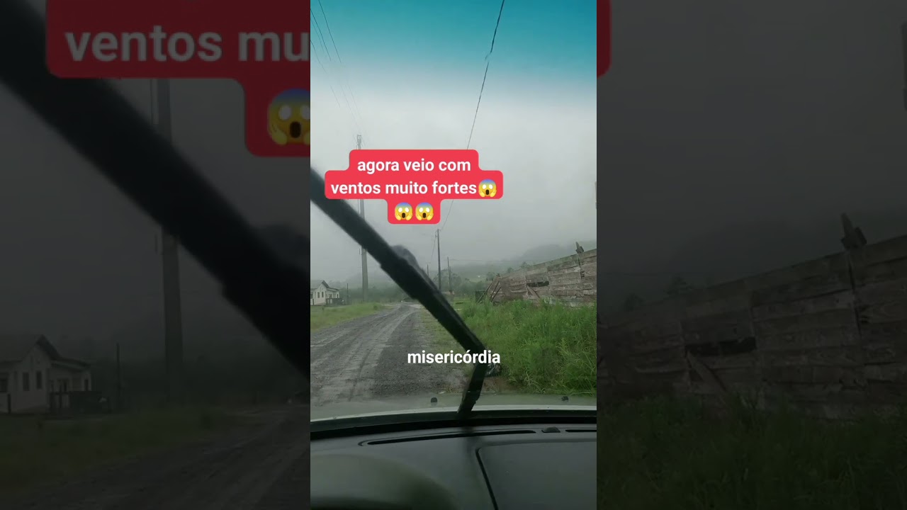 começou a ventania do ciclone tropical fica ligado nas notícias 😱😱😱