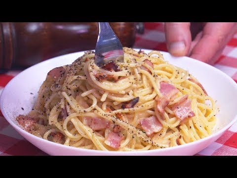 Vídeo: Receta: Espaguetis Con Salsa Carbonar En RussianFood.com