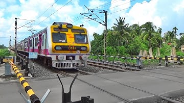 Quick Accelerating Modern Medha EMU Train Quickly Skip Between Railgate | Eastern Railways