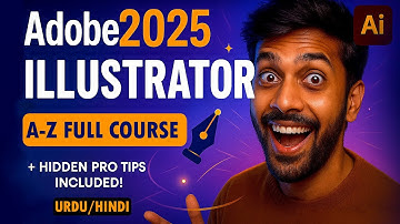 Adobe Illustrator 2025 Complete Course in Urdu/Hindi | A to Z Graphic Design Training for Beginners