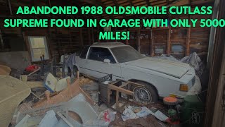 ABANDONED : LEFT IN A GARAGE IN NEW YORK 1988 OLDSMOBILE CUTLASS SUPREME WITH ONLY 5000 MILES!