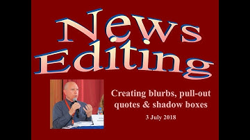 How to design & produce a tabloid newspaper using Quark - Part 2