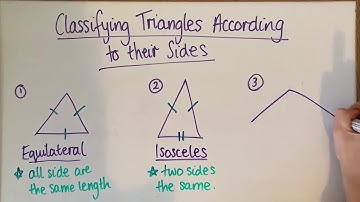 Geometry │ Classifying Triangles According to their Sides