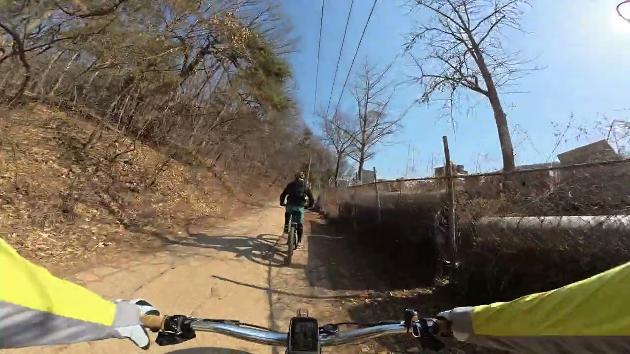 20260228 #amflow #개척 #맥동산 #응달평산 #맹산임도 #불곡산 #야호코스 #맹산맹쇼 #율동공원 #라이딩풀영상 #김신조라이딩