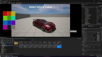 UE5 Vehicle Colour Selection