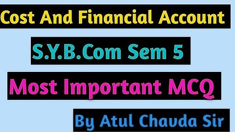 SYB.Com Sem 5 | Most Imp MCQ Quiz | in Gujarati |By Atul Sir