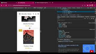 landing page, jewelry store website💻 with html css and JavaScript  #html5 #css  #js #javascript