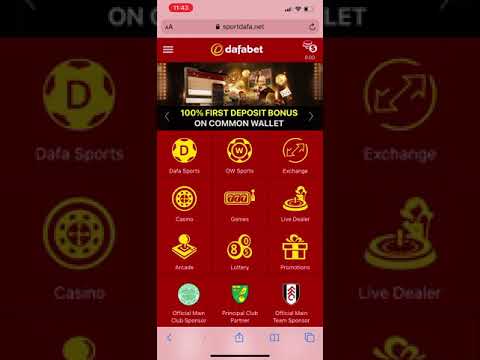 How to use the Dafabet login and find the deposit page