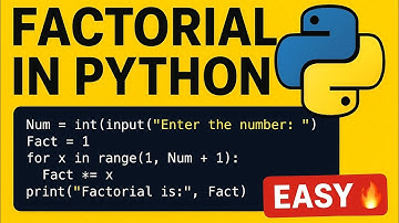 Factorial Program in Python using Function | Python Tutorial for Beginners #python #factorial 