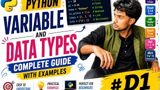 Python Variables & Data Types Explained | Complete Beginner Tutorial in Python 2026 Python Tutorial In Amharic 1 Variable And Data Types
