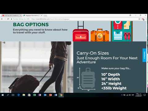 Video: ¿Cuáles son las tarifas de equipaje en Frontier Airlines?