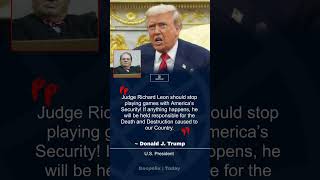 Trump Warns Judge will be Responsible for 'Death and Destruction'