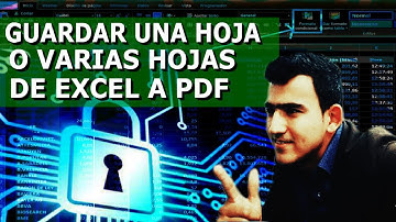 👉💾Guardar o grabar un archivo o un libro con VARIAS HOJAS en excel a formato PDF